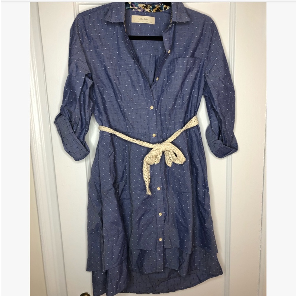 Anthropologie shirtdress with belt